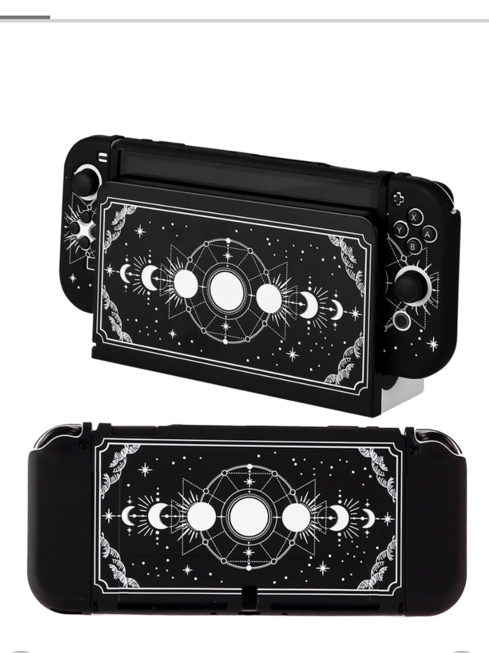Nintendo Switch OLED w JoyCon Controller Protective Shell & Dock Case 4 Pc. Set